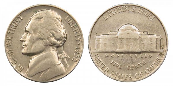 1952 D Jefferson Nickel 