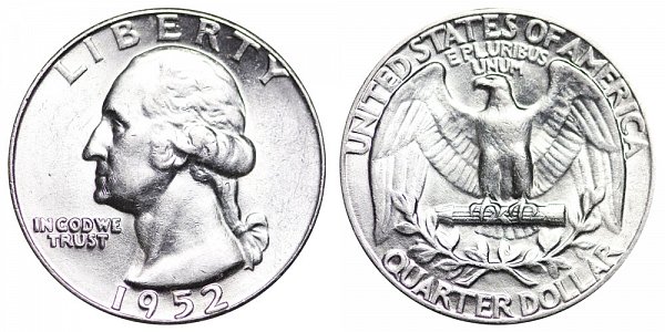 1952 Washington Silver Quarter 