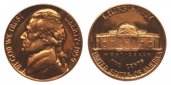 1959 Jefferson Nickel 