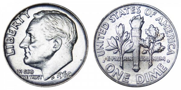 1962 Silver Roosevelt Dime 