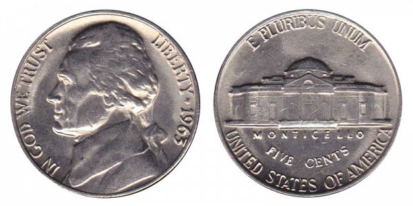 1963 Jefferson Nickel 