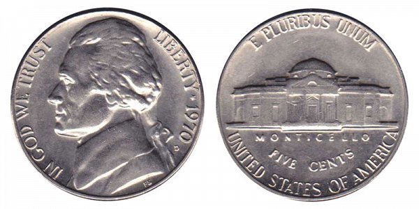 1970 D Jefferson Nickel 