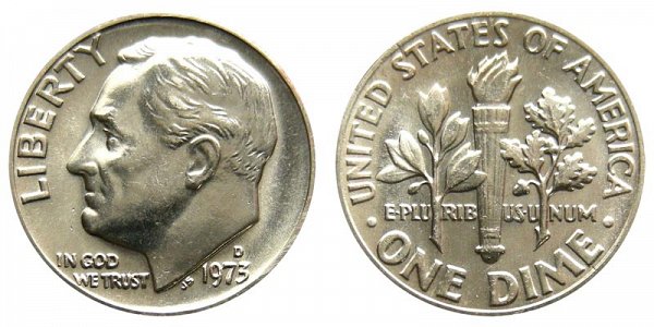 1973 D Roosevelt Dime 