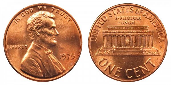 1975 Lincoln Memorial Cent Penny 