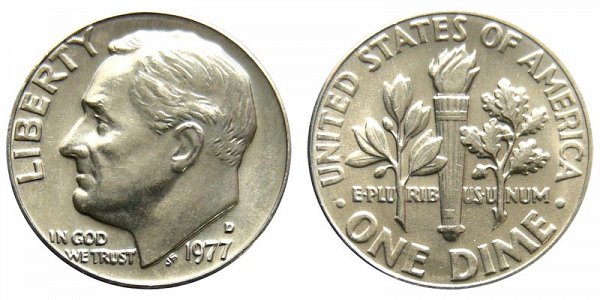 1977 D Roosevelt Dime 
