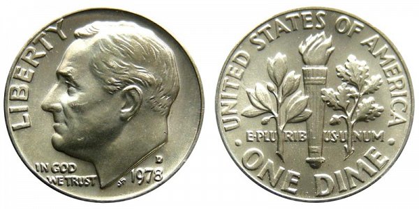 1978 D Roosevelt Dime 