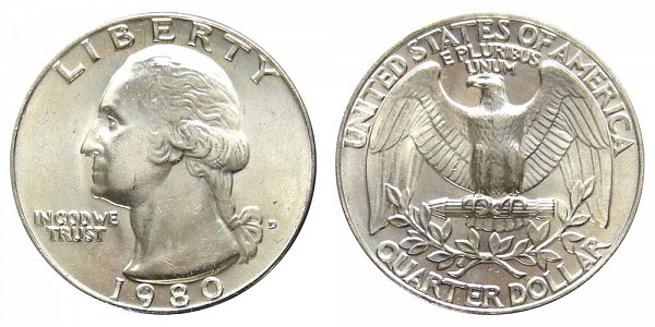 1980 D Washington Quarter 
