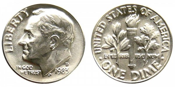 1983 D Roosevelt Dime 