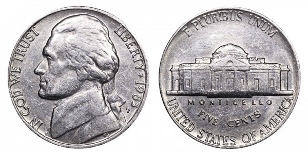 1983 P Jefferson Nickel 