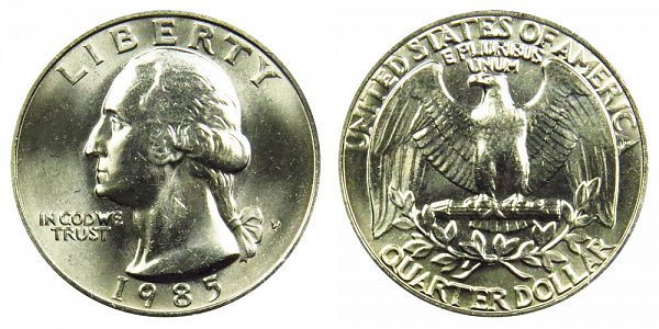 1985 P Washington Quarter 