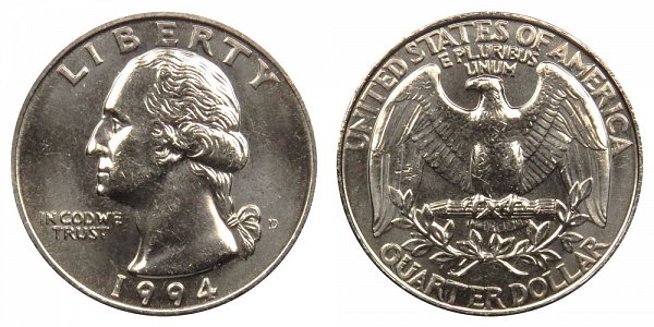 1994 D Washington Quarter 