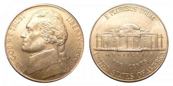 1999 D Jefferson Nickel 