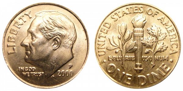 2000 P Roosevelt Dime 
