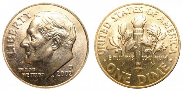 2002 D Roosevelt Dime 