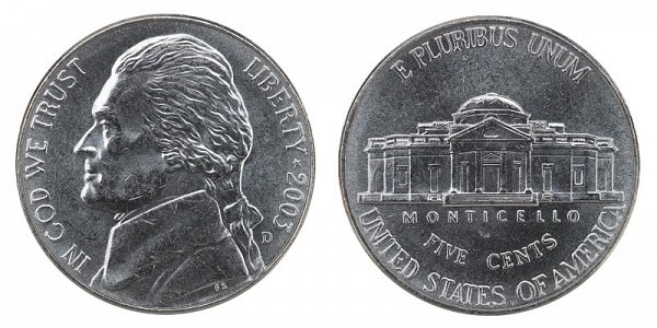 2003 D Jefferson Nickel 