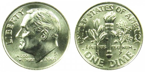 2003 D Roosevelt Dime 