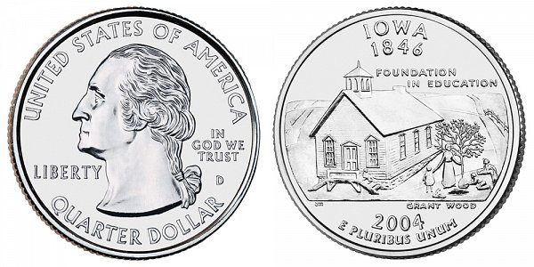 2004 D Iowa State Quarter 