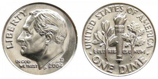 2004 D Roosevelt Dime 