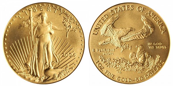 2004 One Ounce American Gold Eagle - 1 oz Gold $50 