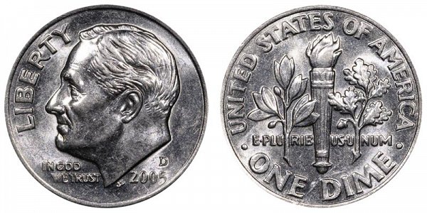 2005 D Roosevelt Dime 