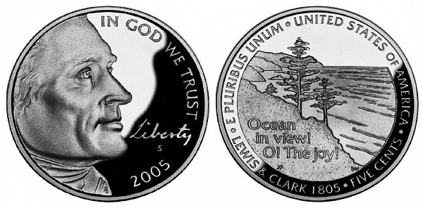 2005 Westward Journey Jefferson Nickel - Ocean in View 