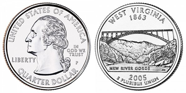 2005 P West Virginia State Quarter 