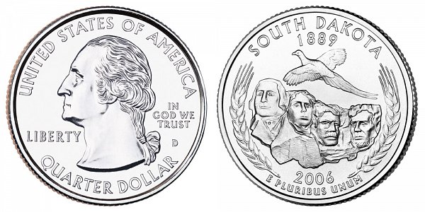 2006 D South Dakota State Quarter 