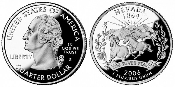 2006 S Proof Nevada State Quarter 