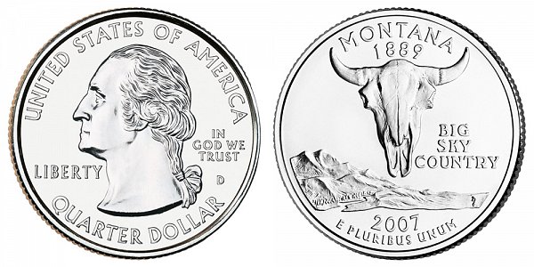 2007 D Montana State Quarter 