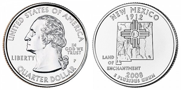 2008 P New Mexico State Quarter 