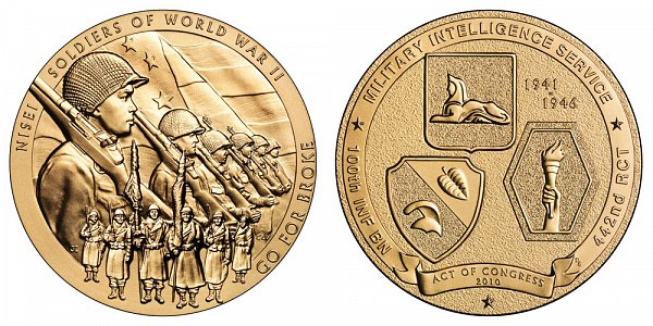 2010 The Nisei Soldiers of World War II Congressional Gold Medal