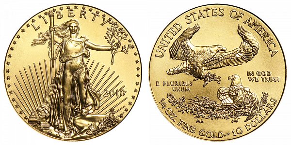 2010 Quarter Ounce American Gold Eagle - 1/4 oz Gold $10 