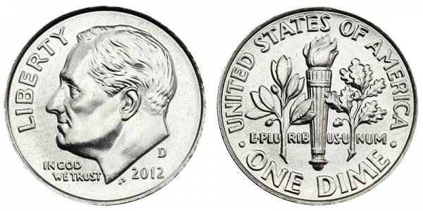 2012 D Roosevelt Dime 
