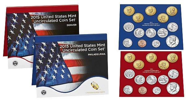 2015 Uncirculated Mint Set - Denver and Philadelphia 