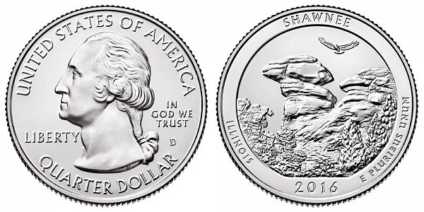 2016 D Shawnee National Forest Quarter - Illinois 