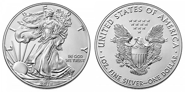 2018 Bullion American Silver Eagle