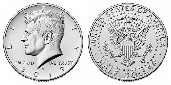 2019 D Kennedy Half Dollar 