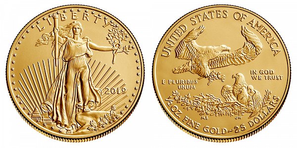 2019 Half Ounce American Gold Eagle Bullion - 1/2 oz Gold $25 