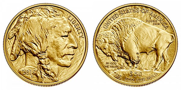2019 One Ounce Gold American Buffalo - 1 oz Gold $50 