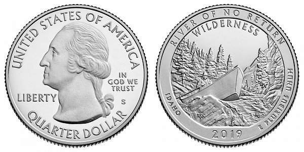 2019 S Proof Frank Church River Of No Return Wilderness Quarter - Idaho 