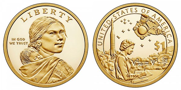 2019 S Proof Sacagawea Native American Dollar - American Indians In The Space Program 