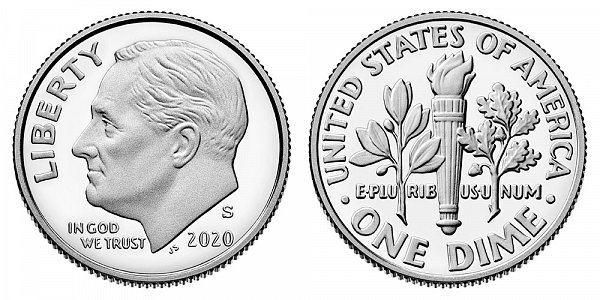 2020 S Proof Roosevelt Dime 