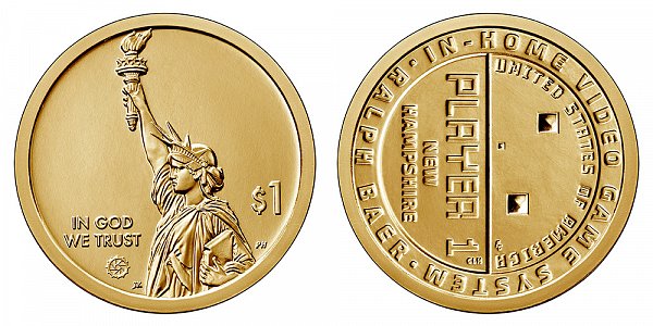 2021 P New Hampshire American Innovation Dollar 