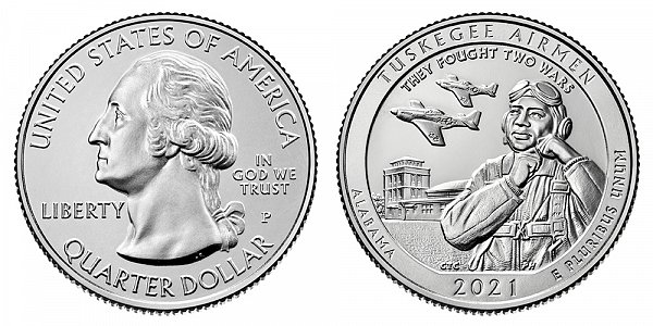 2021 P Tuskegee Airmen Quarter - Alabama 