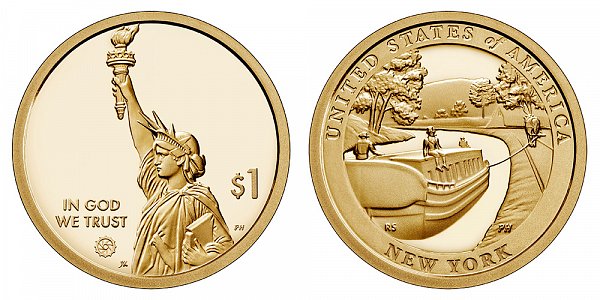 2021 S Proof New York American Innovation Dollar 