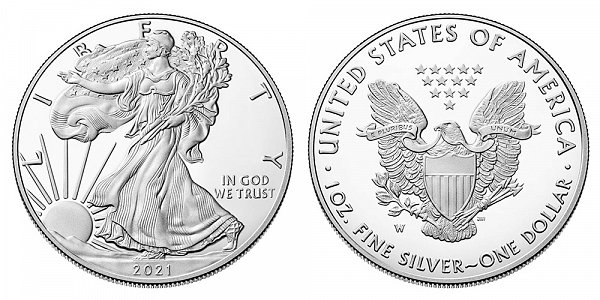 2021 W Proof American Silver Eagle 
