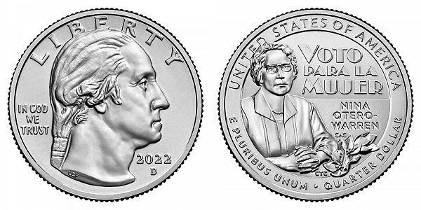 2022 D Nina Otero-Warren American Women Quarter 