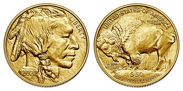 2022 One Ounce American Gold Buffalo - 1 oz Gold $50 