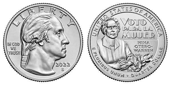 2022 S Uncirculated Nina Otero-Warren American Women Quarter 