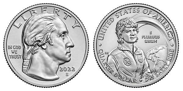 2022 S Uncirculated Sally Ride American Women Quarter 